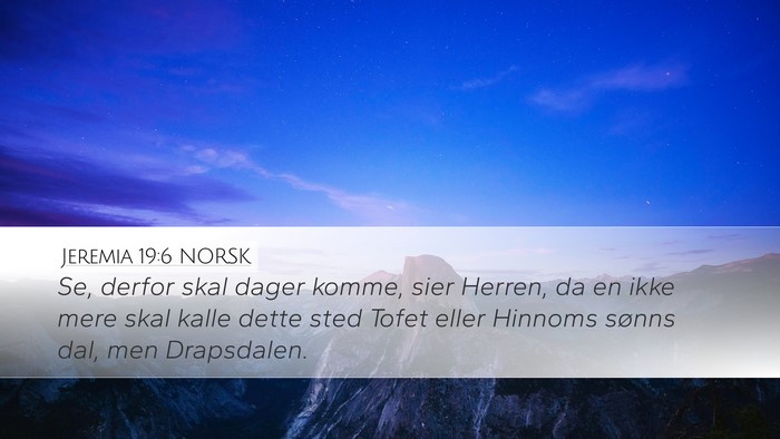 Jeremia 19:6 NORSK Bible Verse Image