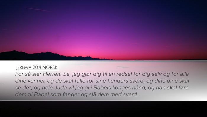 Jeremia 20:4 NORSK Bible Verse Image