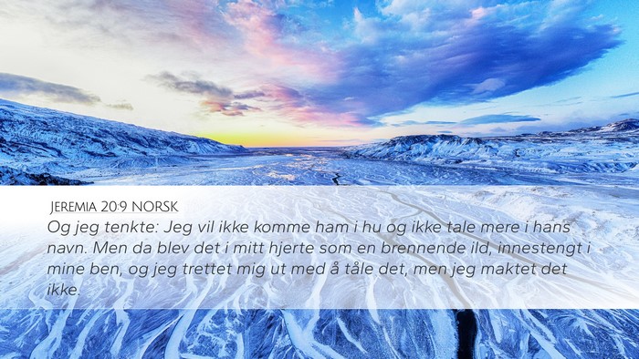 Jeremia 20:9 NORSK Bible Verse Image