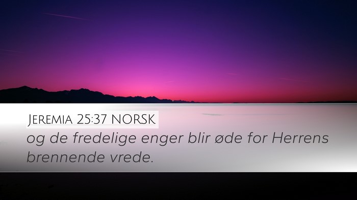 Jeremia 25:37 NORSK Bible Verse Image