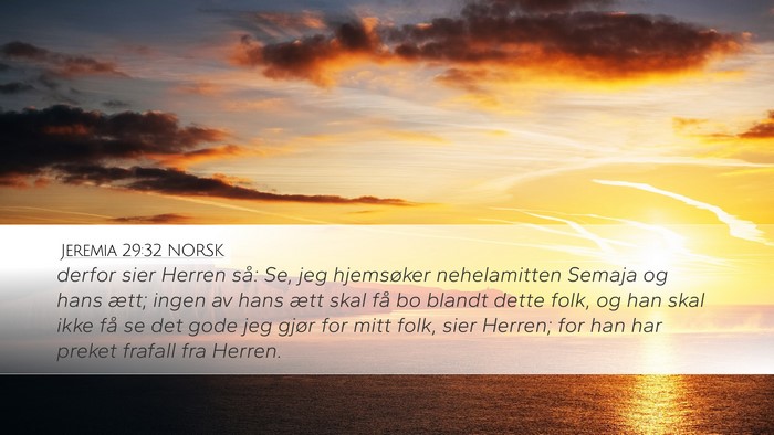 Jeremia 29:32 NORSK Bible Verse Image