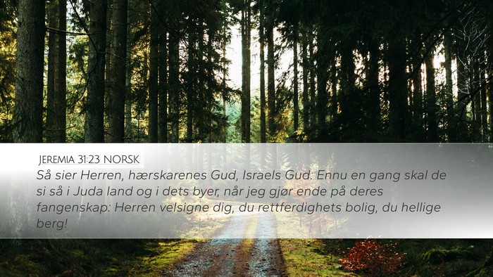 Jeremia 31:23 NORSK Bible Verse Image