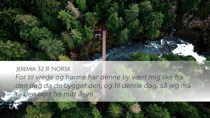 Jeremia 32:31 NORSK Bible Verse Image