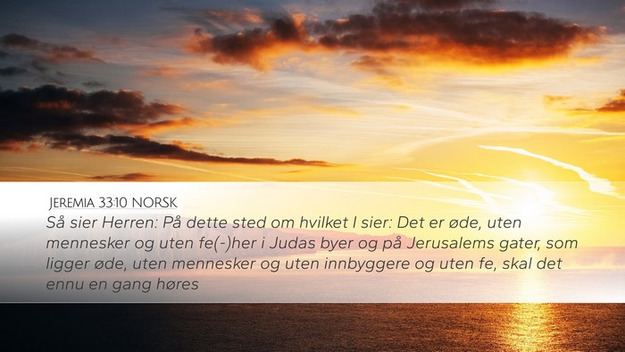 Jeremia 33:10 NORSK Bible Verse Image