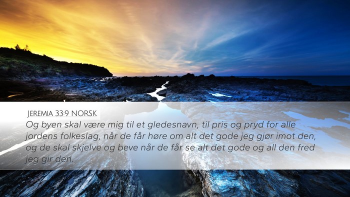 Jeremia 33:9 NORSK Bible Verse Image