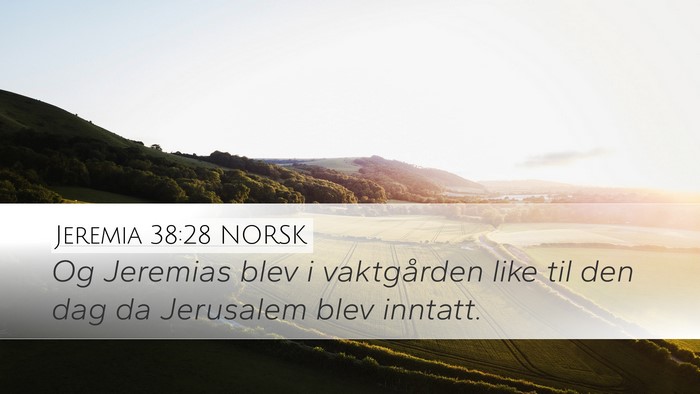 Jeremia 38:28 NORSK Bible Verse Image