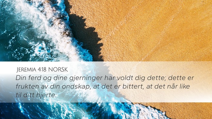 Jeremia 4:18 NORSK Bible Verse Image