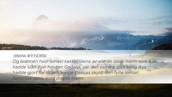 Jeremia 41:9 NORSK Bible Verse Image