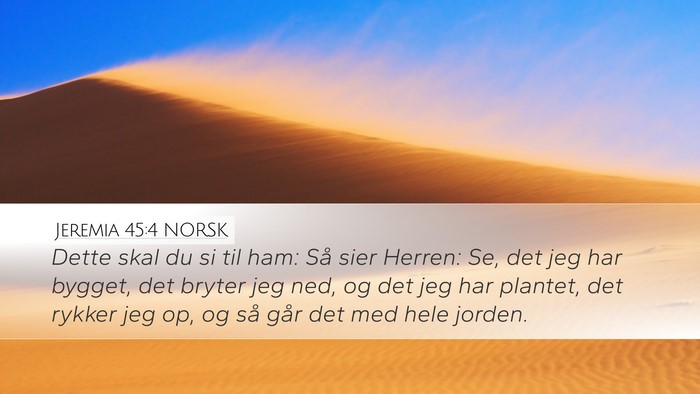 Jeremia 45:4 NORSK Bible Verse Image