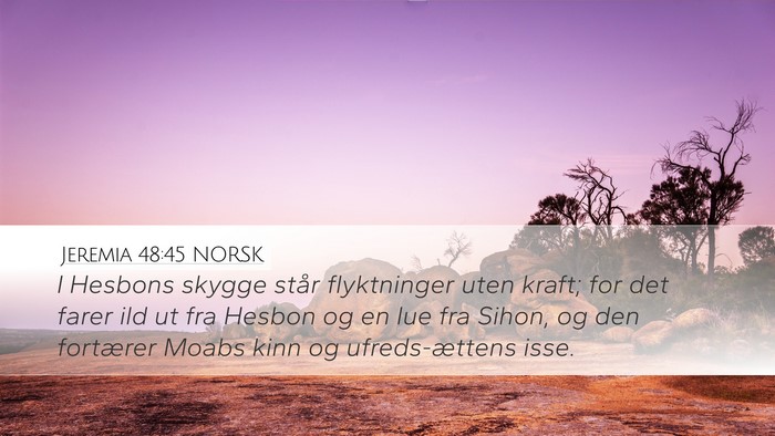 Jeremia 48:45 NORSK Bible Verse Image