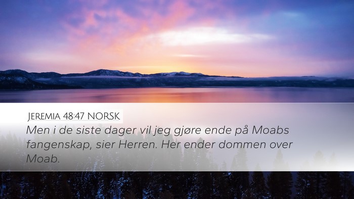 Jeremia 48:47 NORSK Bible Verse Image
