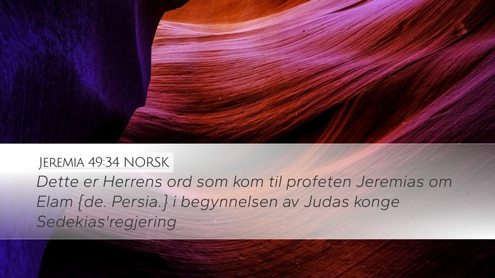 Jeremia 49:34 NORSK Bible Verse Image