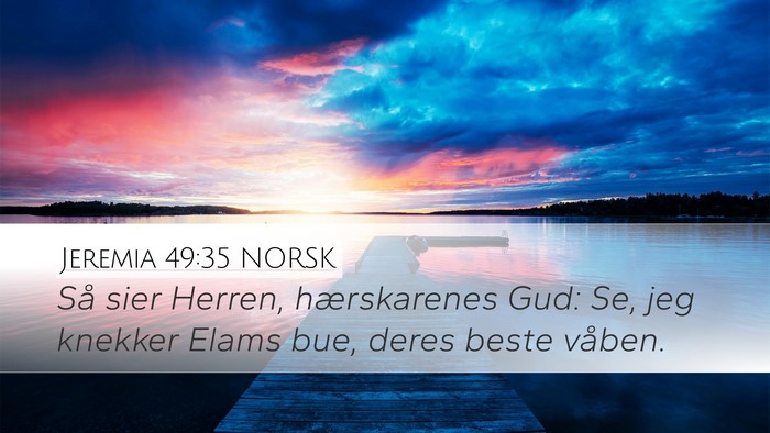 Jeremia 49:35 NORSK Bible Verse Image