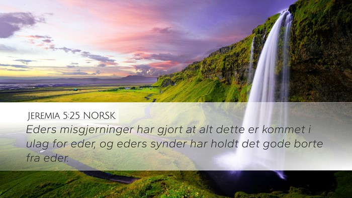 Jeremia 5:25 NORSK Bible Verse Image