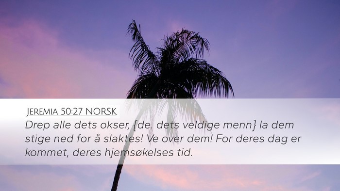 Jeremia 50:27 NORSK Bible Verse Image