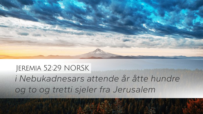Jeremia 52:29 NORSK Bible Verse Image