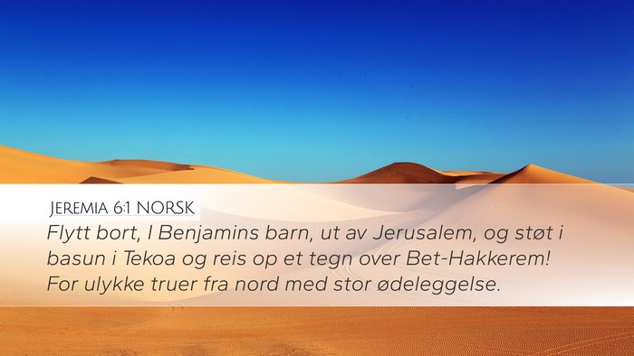 Jeremia 6:1 NORSK Bible Verse Image