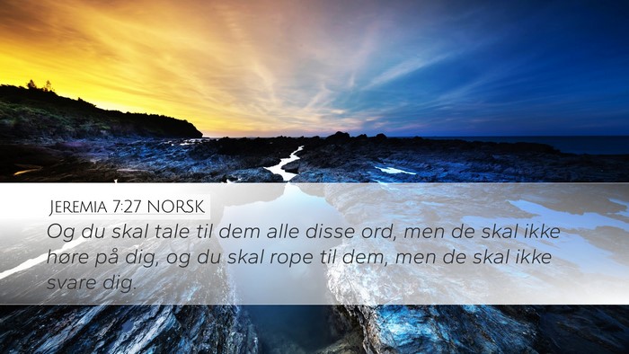 Jeremia 7:27 NORSK Bible Verse Image