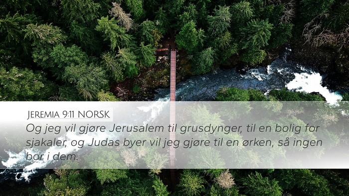 Jeremia 9:11 NORSK Bible Verse Image