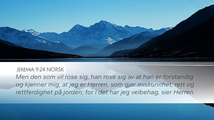 Jeremia 9:24 NORSK Bible Verse Image