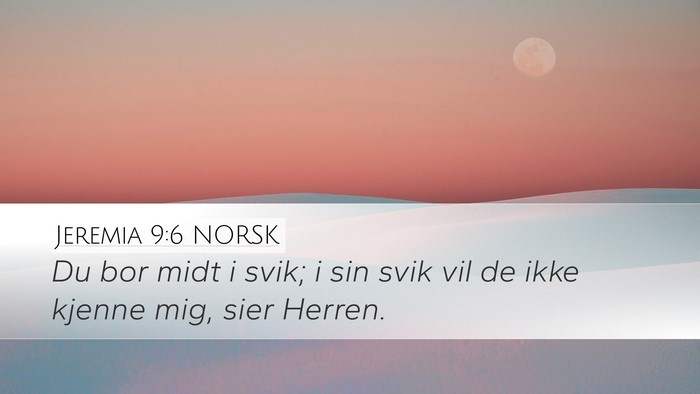 Jeremia 9:6 NORSK Bible Verse Image