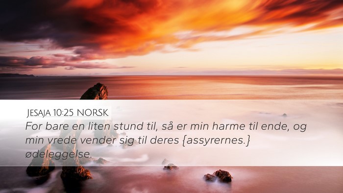 Jesaja 10:25 NORSK Bible Verse Image