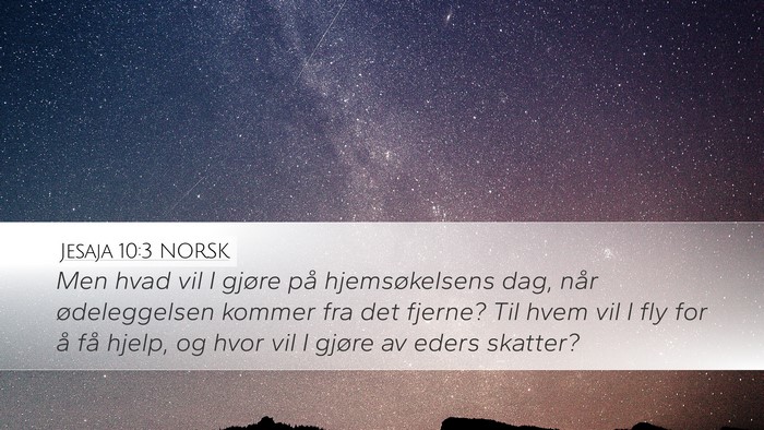 Jesaja 10:3 NORSK Bible Verse Image