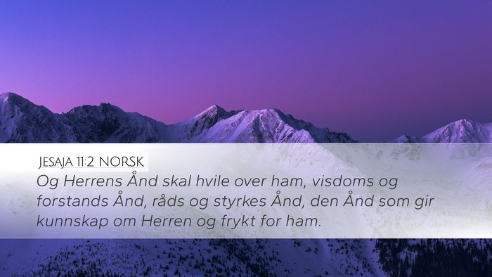 Jesaja 11:2 NORSK Bible Verse Image