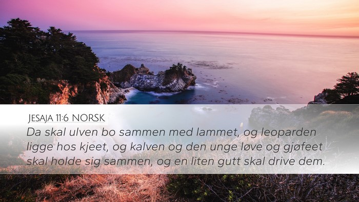 Jesaja 11:6 NORSK Bible Verse Image