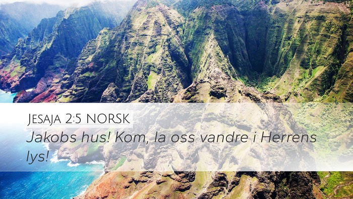 Jesaja 2:5 NORSK Bible Verse Image