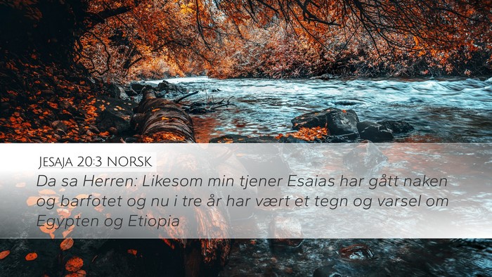 Jesaja 20:3 NORSK Bible Verse Image