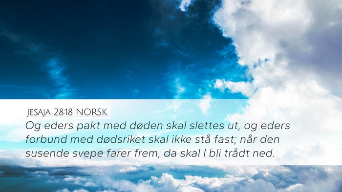Jesaja 28:18 NORSK Bible Verse Image