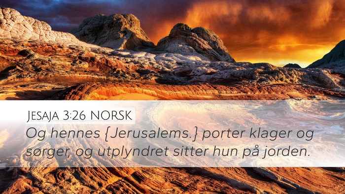 Jesaja 3:26 NORSK Bible Verse Image
