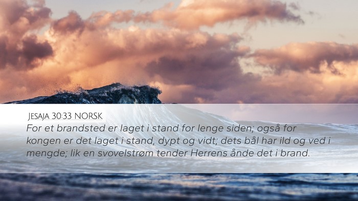 Jesaja 30:33 NORSK Bible Verse Image