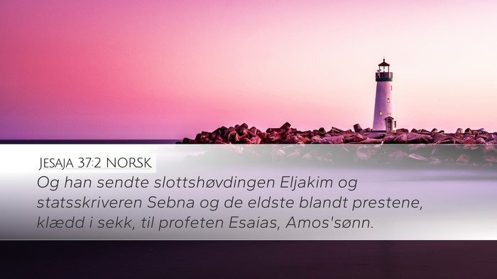 Jesaja 37:2 NORSK Bible Verse Image