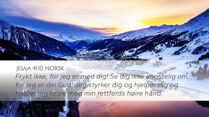 Jesaja 41:10 NORSK Bible Verse Image
