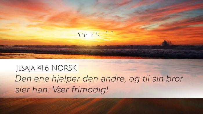Jesaja 41:6 NORSK Bible Verse Image