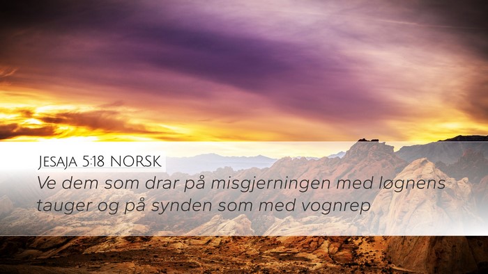 Jesaja 5:18 NORSK Bible Verse Image