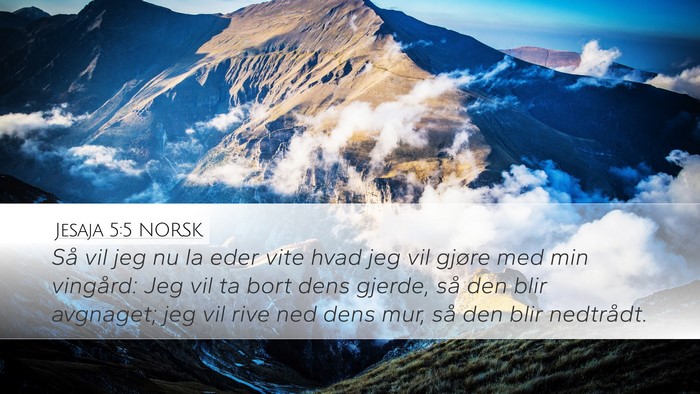 Jesaja 5:5 NORSK Bible Verse Image