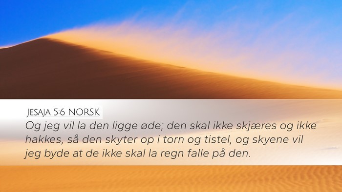 Jesaja 5:6 NORSK Bible Verse Image