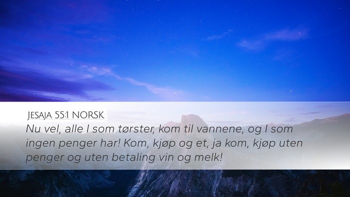 Jesaja 55:1 NORSK Bible Verse Image