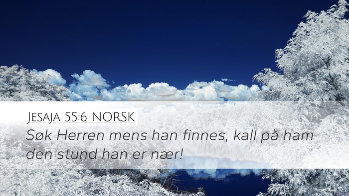 Jesaja 55:6 NORSK Bible Verse Image