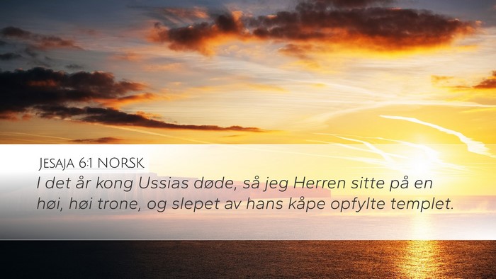 Jesaja 6:1 NORSK Bible Verse Image