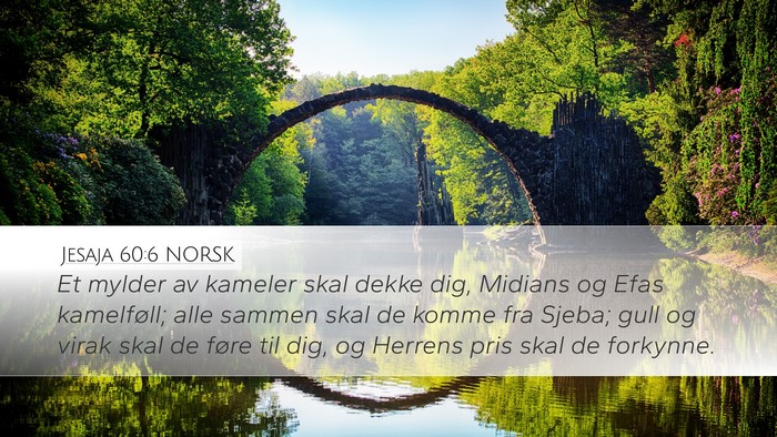 Jesaja 60:6 NORSK Bible Verse Image