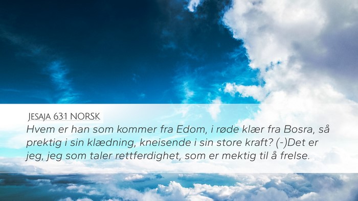 Jesaja 63:1 NORSK Bible Verse Image