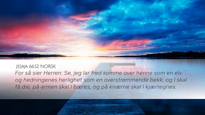 Jesaja 66:12 NORSK Bible Verse Image