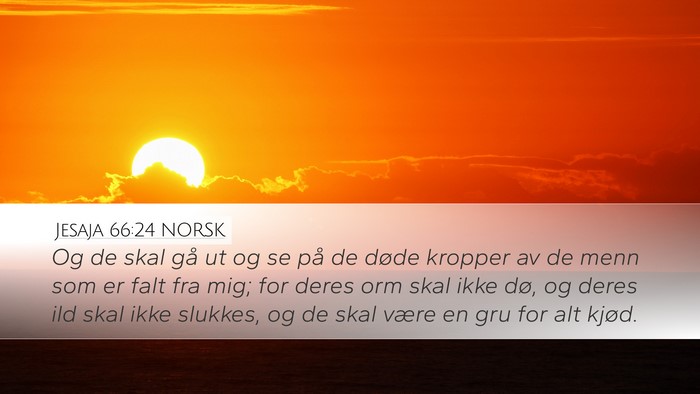 Jesaja 66:24 NORSK Bible Verse Image