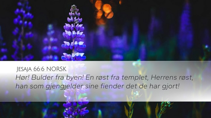 Jesaja 66:6 NORSK Bible Verse Image