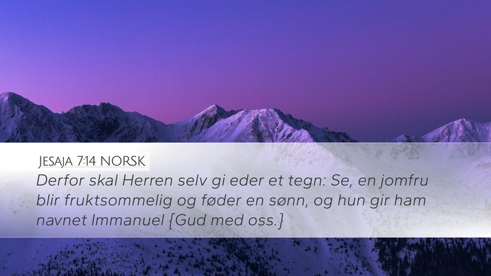 Jesaja 7:14 NORSK Bible Verse Image