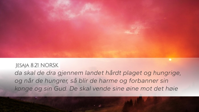 Jesaja 8:21 NORSK Bible Verse Image